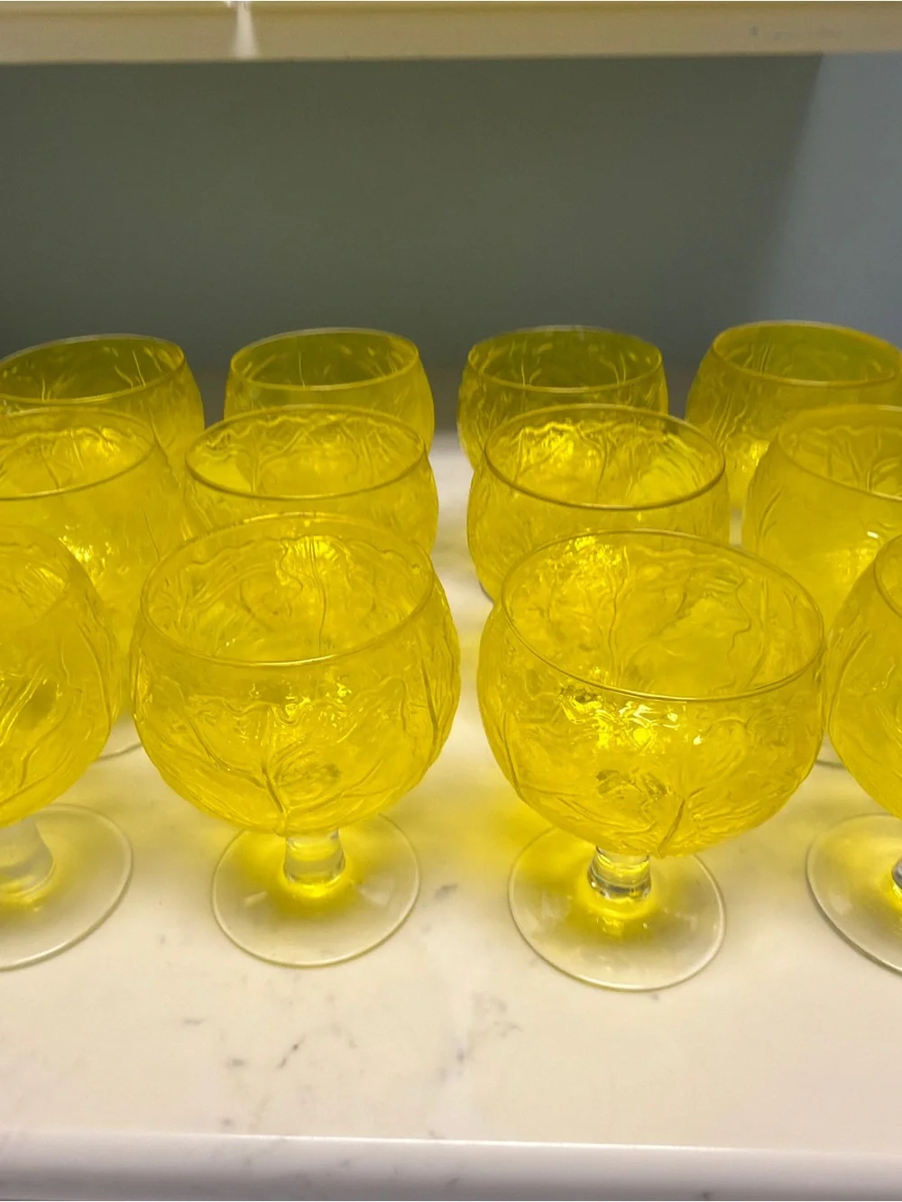 Sigma Tastesetter Secla Vintage Lemon Cabbage Goblet - Set of 12